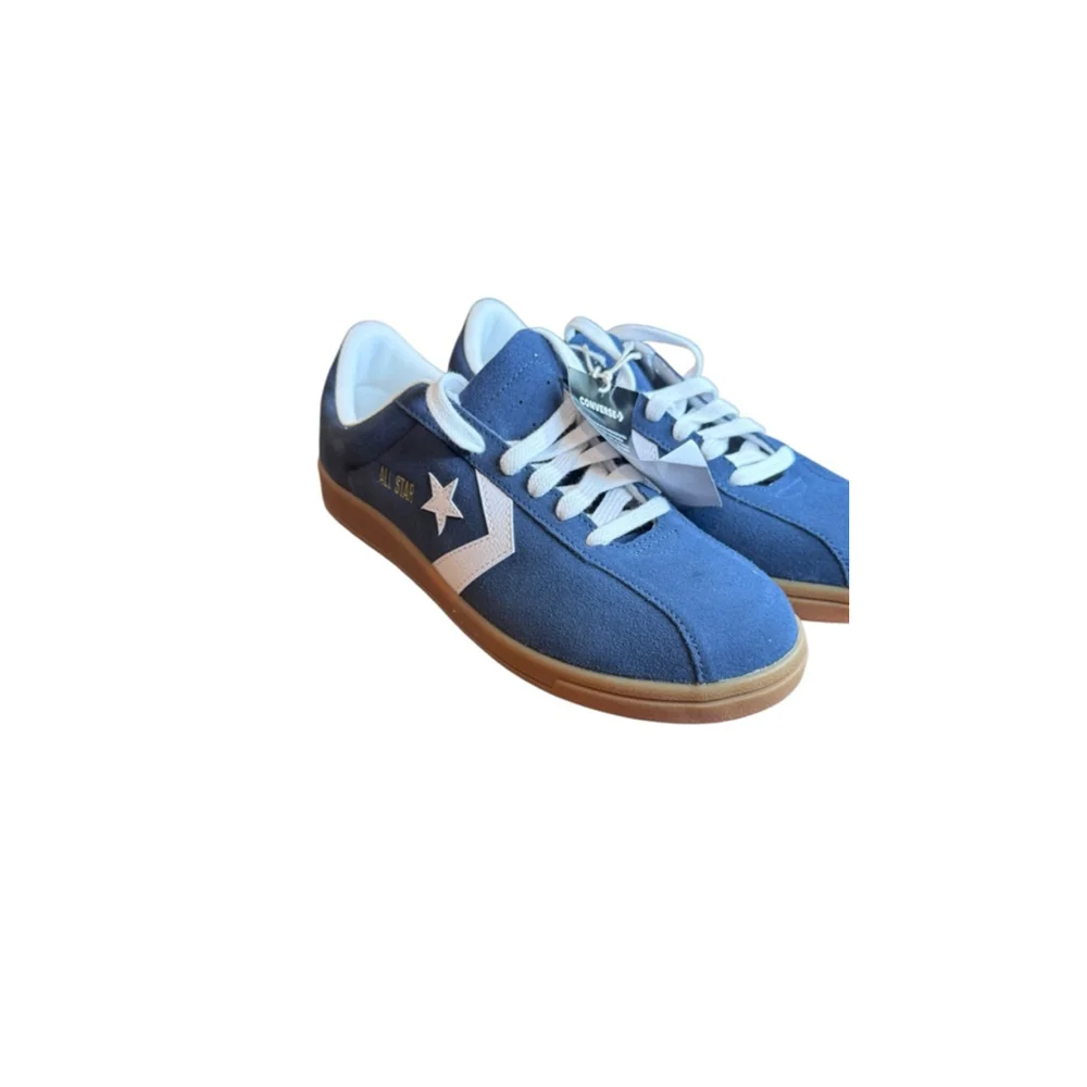 Men's Converse All Star Blue Suede Sneakers Size 9 - Picture 3 of 7